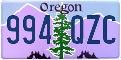 OR license plate 994QZC