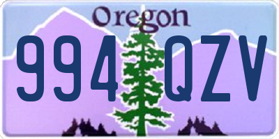 OR license plate 994QZV