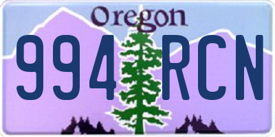 OR license plate 994RCN