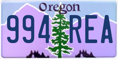 OR license plate 994REA