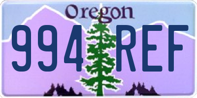 OR license plate 994REF