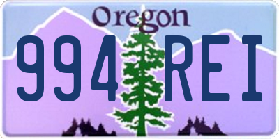 OR license plate 994REI