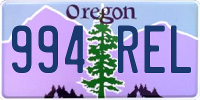 OR license plate 994REL