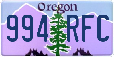 OR license plate 994RFC
