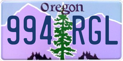OR license plate 994RGL