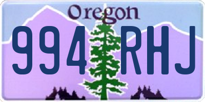 OR license plate 994RHJ