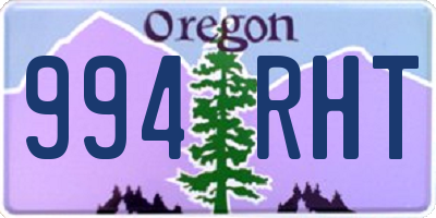 OR license plate 994RHT