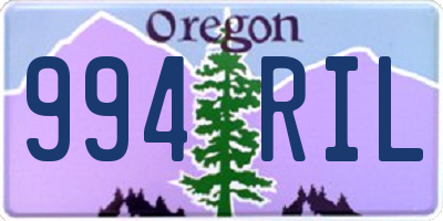 OR license plate 994RIL