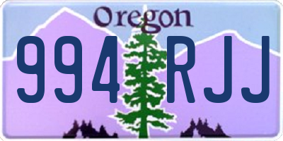 OR license plate 994RJJ
