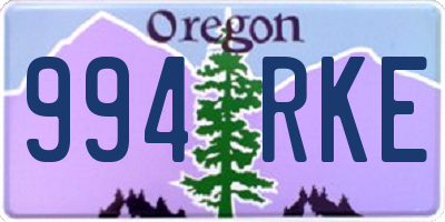 OR license plate 994RKE