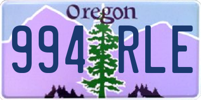 OR license plate 994RLE