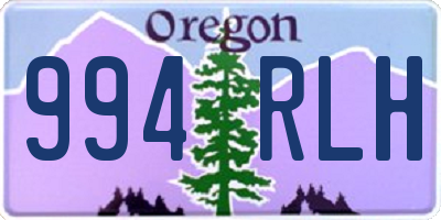 OR license plate 994RLH