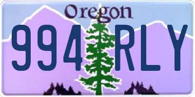 OR license plate 994RLY