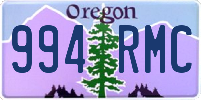 OR license plate 994RMC