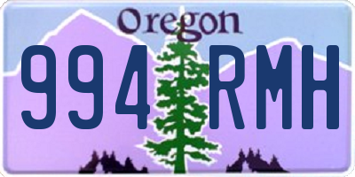 OR license plate 994RMH