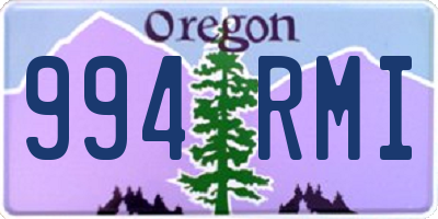 OR license plate 994RMI
