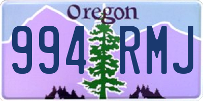 OR license plate 994RMJ