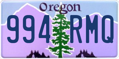 OR license plate 994RMQ