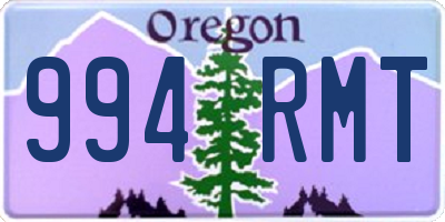 OR license plate 994RMT