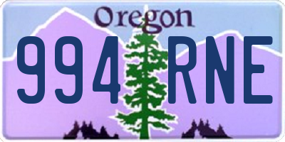 OR license plate 994RNE