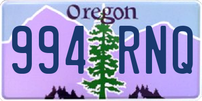 OR license plate 994RNQ