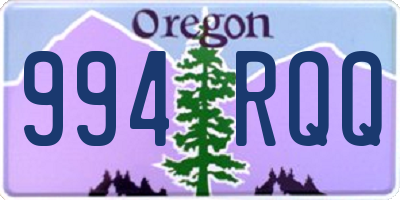 OR license plate 994RQQ