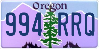 OR license plate 994RRQ