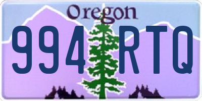 OR license plate 994RTQ