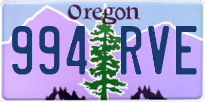 OR license plate 994RVE