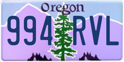 OR license plate 994RVL