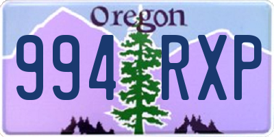 OR license plate 994RXP