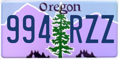OR license plate 994RZZ