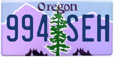 OR license plate 994SEH