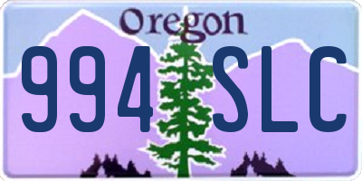 OR license plate 994SLC