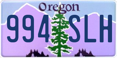 OR license plate 994SLH