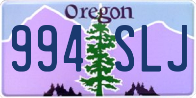 OR license plate 994SLJ