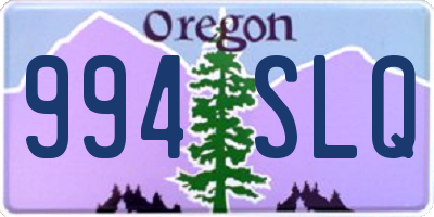 OR license plate 994SLQ