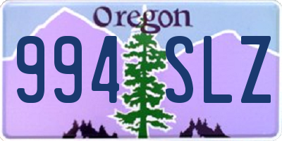 OR license plate 994SLZ