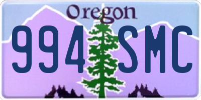 OR license plate 994SMC