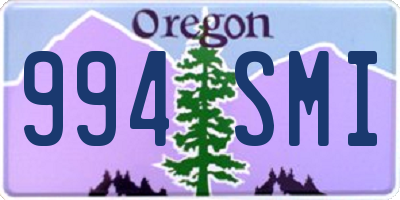 OR license plate 994SMI