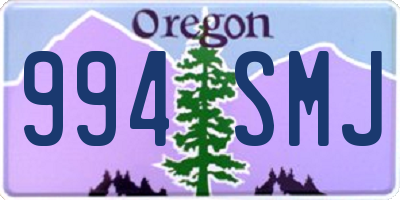 OR license plate 994SMJ