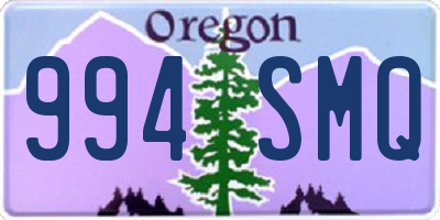 OR license plate 994SMQ
