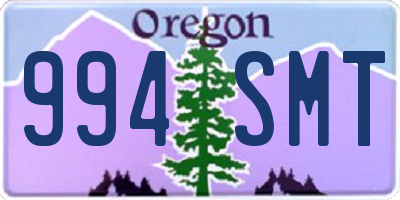 OR license plate 994SMT