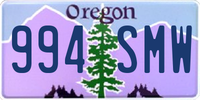 OR license plate 994SMW