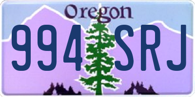 OR license plate 994SRJ