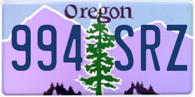 OR license plate 994SRZ