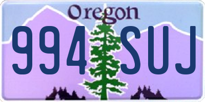 OR license plate 994SUJ
