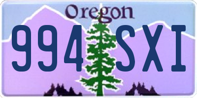 OR license plate 994SXI