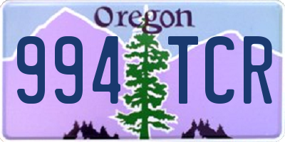 OR license plate 994TCR