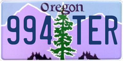 OR license plate 994TER